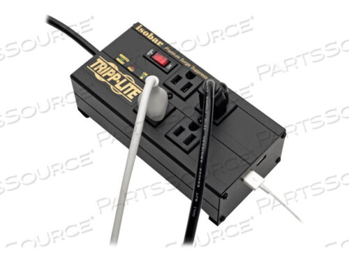 OEM#: IBAR4ULTRAUSBBISOBAR СЕТЕВОЙ ФИЛЬТР 4 РОЗЕТКИ 2 USB-ПОРТА ДЛЯ ЗАРЯДКИ ШНУР 8 ФУТОВ от Tripp Lite