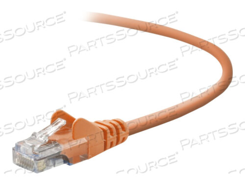 OEM#: A3L791-03-ORG-S3FT CAT5E SNAGLESS PATCH CABLE, UTP, ОРАНЖЕВАЯ ПВХ-ОБОЛОЧКА, 24AWG, T568B, 50 MICRON, от Belkin