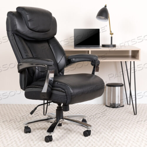 OEM#: GO-2223-BK-GGHERCULES SERIES BIG & TALL 500 LB. EDITION BLACK LEATHERSOFT EXECUTIVE SWIFT ERGONOMIC OFFICE SWIFT SIGNATURE UP EDITIONS С РЕГУЛИРУЕМЫМ ПОДГОЛОВНИКОМ от Flash Furniture