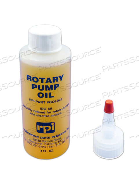 Заменяет Allied Medical LLC 01-90-3106Масло для роторного насоса, контейнер 4 жидких унции, соответствует стандартам IS068/SAE 20/AGMA 2