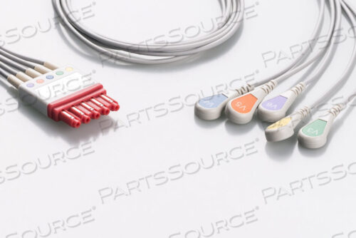 Заменяет Philips Healthcare 989803176171КАБЕЛЬ ЭКГ, 2,6 ММ, КАБЕЛЬ 3 ФУТА, Оболочка из термопластичного полиуретана, СЕРЫЙ, 5 ОТВЕДЕНИЙ, СООТВЕТСТВУЕТ FDA, CE, ISO, ROHS