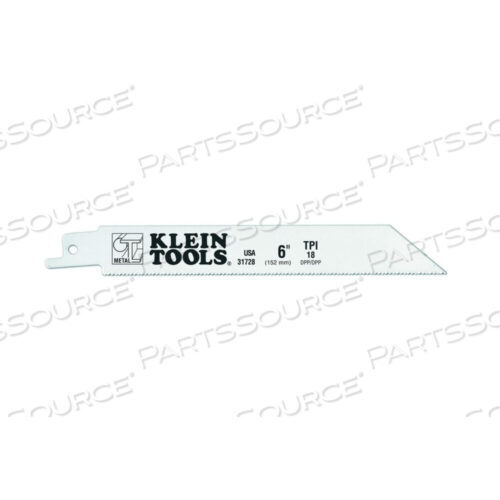 OEM#: 317286 18 TPI БИМЕТАЛЛИЧЕСКОЕ ВОЗВРАТНО-ПОВТОРНО-СМЕННОЕ ЛЕЗВИЕ - ТЯЖЕЛЫЕ МЕТАЛЛЫ 5 PK от Klein Tools