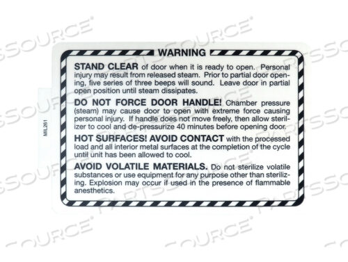 Заменяет Midmark Corp. 061-0381-00ЭТИКЕТКА (ПРЕДУПРЕЖДЕНИЕ)