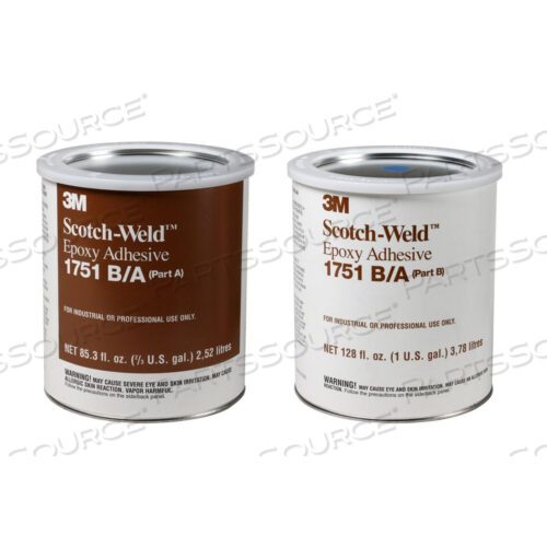 OEM#: 700004633921200-20105 3M-WELD EPOXY ADHESIVE 1751 СЕРЫЙ ЧАСТЬ B/A, КОМПЛЕКТ НА 1 ГАЛЛОН от 3M Consumer