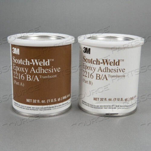 OEM#: 700000086121200-20854 3M-WELD EPOXY ADHESIVE 2216 TRANSLUCENT PART B/A, КОМПЛЕКТ ОБЪЕМОМ 1 КВАРТА от 3M Consumer