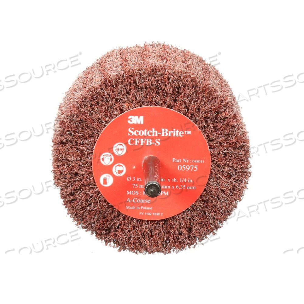 OEM#: 700007797048011-05975 3M-BRITE ФИНИШНАЯ ЛЕПЕСТКОВАЯ ЩЕТКА, 3X1-3/4X1/4, GRIT A CRS от 3M Consumer
