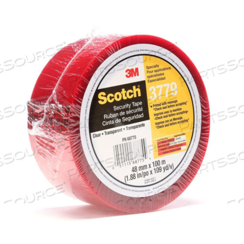 OEM#: 70103749647010374964 SCOTCH® SECURITY MESSAGE 3779, ЛЕНТА ПЛОМБИРУЮЩАЯ, ПРОЗРАЧНАЯ от 3M Consumer