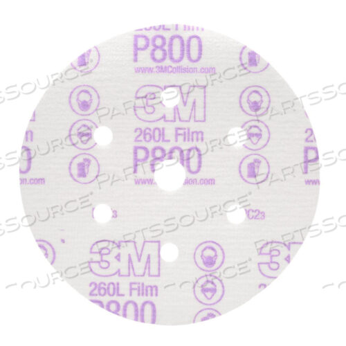 OEM#: 70000454317000045431 3M™ HOOKIT™ 260L DISC, COATED, 6 INCH DIA, P800 GRIT, AO, FINE от 3M Consumer