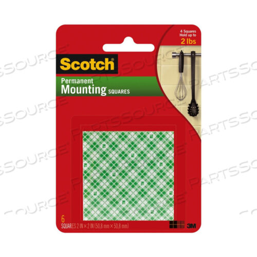 OEM#: 710024175551131-96932 3M MOUNTING SQUARES PERMANENT 111-LRG,2X 2(50,8MM X 50,8MM) от 3M Consumer