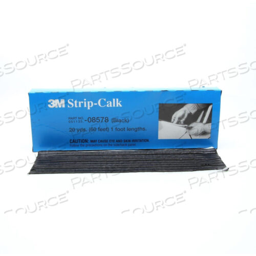 OEM#: 700002837051135-08578 3M STRIP CALK,08578,ЧЕРНЫЙ,60-1-ФУТОВЫХ ПОЛОСОК от 3M Consumer