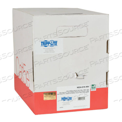 OEM#: N024-01K-WH1000FT CAT5 / CAT5E КАБЕЛЬ В ОБЪЕМЕ ТВЕРДЫЙ CMP PLENUM ПВХ БЕЛЫЙ 1000 от Tripp Lite