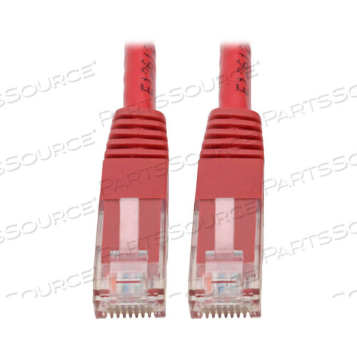 OEM#: N200-003-RDCAT6 CAT5E GIGABIT MOLDED PATCH CABLE RJ45 M/M 550MHZ RED 3FT от Tripp Lite
