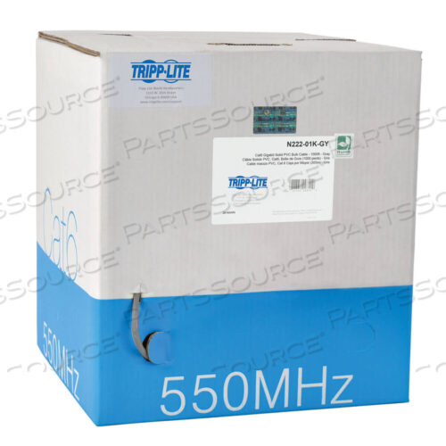 OEM#: N222-01K-GY1000FT CAT6 550MHZ GIGABIT BULK SOLID PVC CABLE GREY 1000 от Tripp Lite