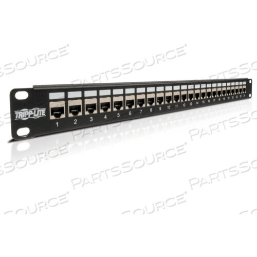 OEM#: N254-024-SH24-PORT ЭКРАНИРОВАННАЯ CAT6 ПРОХОДНАЯ ПАТЧ-ПАНЕЛЬ RJ45 1URM TAA от Tripp Lite