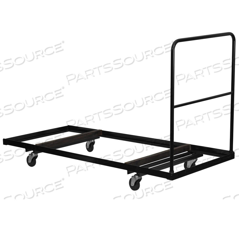 OEM#: NG-DY3072-GGNEENA ЧЕРНАЯ ТЕЛЕЖКА ДЛЯ СКЛАДНОГО СТОЛА 30 Ш X 72 Д ПРЯМОУГОЛЬНЫХ СКЛАДНЫХ СТОЛОВ от Flash Furniture