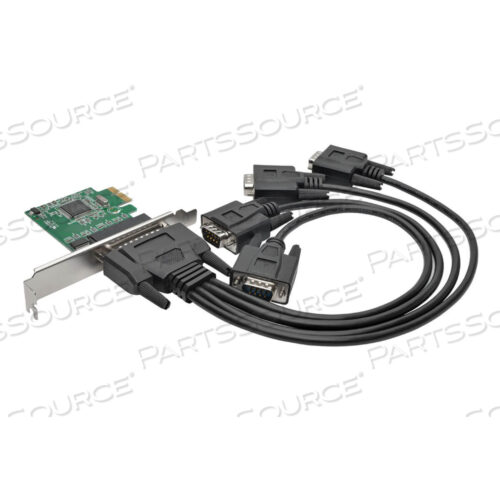 4-ПОРТОВАЯ DB9 (RS-232) ПОСЛЕДОВАТЕЛЬНАЯ PCI EXPRESS (PCIE) КАРТА С ВЫВОДОМ