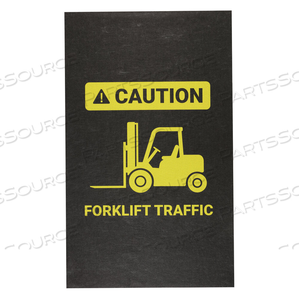 OEM#: GRPWS3503-BKPIG ВНИМАНИЕ, СООБЩЕНИЕ О БЕЗОПАСНОСТИ ДВИЖЕНИЯ ПОГРУЗЧИКА GRIPPY FLOOR КОВРИК от New Pig Corporation