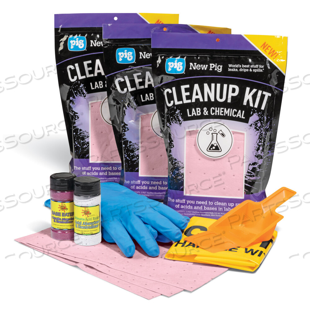 OEM#: KIT5008PIG LAB & CHEMICAL CLEANUP KIT от New Pig Corporation