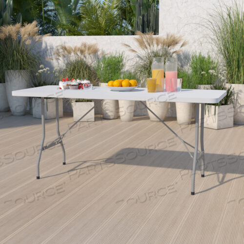 OEM#: RB-3072-GGKATHRYN 6-ФУТОВЫЙ СКЛАДНОЙ СТОЛ ИЗ БЕЛОГО ГРАНИТА ПЛАСТИКА от Flash Furniture