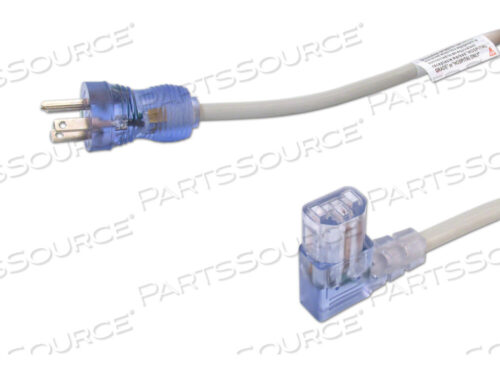 OEM#: RPC7828FT 16 AWG NEMA 5-15P - C13R ШНУР ПИТАНИЯ МЕДИЦИНСКОГО КЛАССА - СЕРЫЙ от Replacement Parts Industries (RPI)