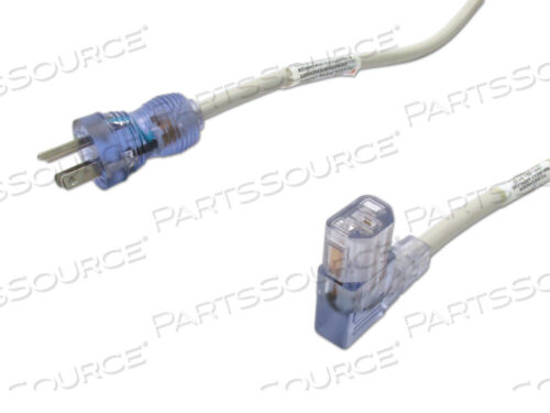 OEM#: RPC78625FT 16 AWG NEMA 5-15P - C13R ШНУР ПИТАНИЯ МЕДИЦИНСКОГО КЛАССА - СЕРЫЙ от Replacement Parts Industries (RPI)