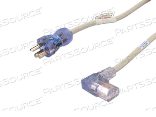 OEM#: RPC78725FT 16 AWG NEMA 5-15P - C13L ШНУР ПИТАНИЯ ДЛЯ МЕДИЦИНСКОГО КЛАССА - СЕРЫЙ от Replacement Parts Industries (RPI)