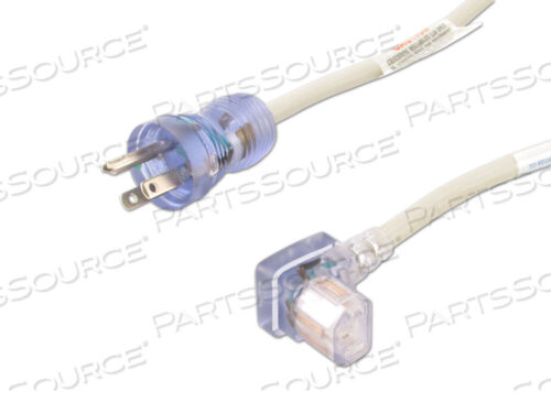 OEM#: RPC788SJT ШНУР ПИТАНИЯ МЕДИЦИНСКОГО КЛАССА, СЕРЫЙ, 16 AWG, 125 В ПЕРЕМЕННОГО ТОКА, 13 А, NEMA 5-15P, EN60320-C13D УГОЛ ВНИЗ, 3 ПРОВОДНИКА от Replacement Parts Industries (RPI)