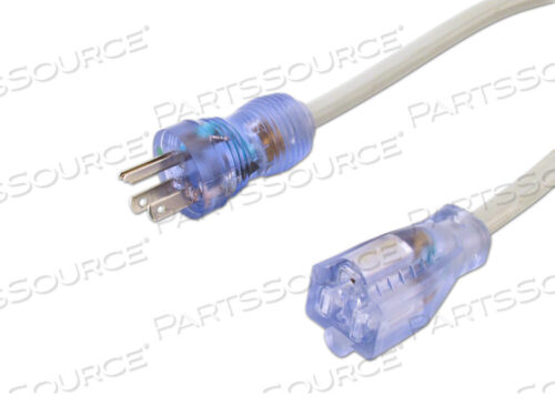 OEM#: RPC87312FT 14 AWG NEMA 5-15P - 5-15R УДЛИНИТЕЛЬНЫЙ ШНУР ПИТАНИЯ МЕДИЦИНСКОГО КЛАССА - СЕРЫЙ от Replacement Parts Industries (RPI)