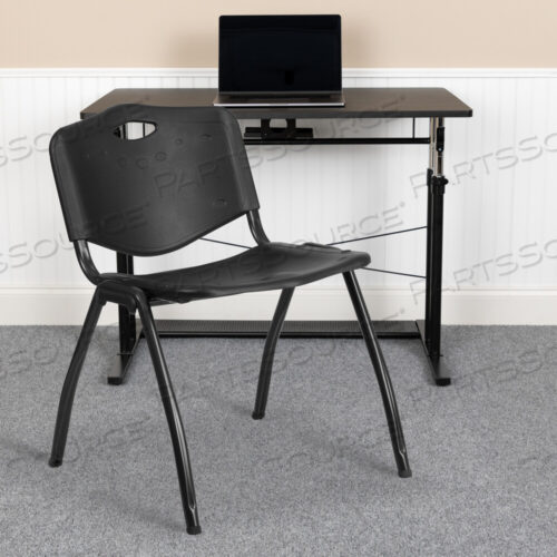OEM#: RUT-D01-BK-GGHERCULES SERIES 880 LB. CAPACITY BLACK PLASTIC STACK CHAIR от Flash Furniture