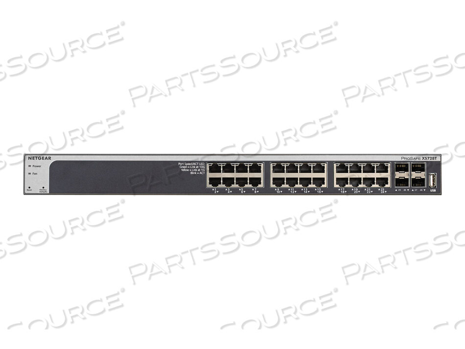 OEM#: XS728T-100NESPROSAFE XS728T 28-ПОРТОВЫЙ 10-ГИГАБИТНЫЙ ETHERNET ИНТЕЛЛЕКТУАЛЬНО-УПРАВЛЯЕМЫЙ КОММУТАТОР от Netgear