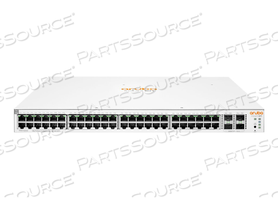 Коммутатор HPE ARUBA INSTANT ON 1930 48G CLASS4 POE 4SFP/SFP+ 370 Вт, коммутатор, L3, управляемый, 48 X 10/100/1000 (POE) + 4 X 1 GIGABIT / 10 GIGABIT SFP+, RA