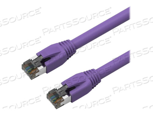 AXIOM AX, соединительный кабель, RJ-45 (M) - RJ-45 (M), 4 фута, S/FTP, CAT 8, с защитным кожухом, без зацепок, фиолетовый