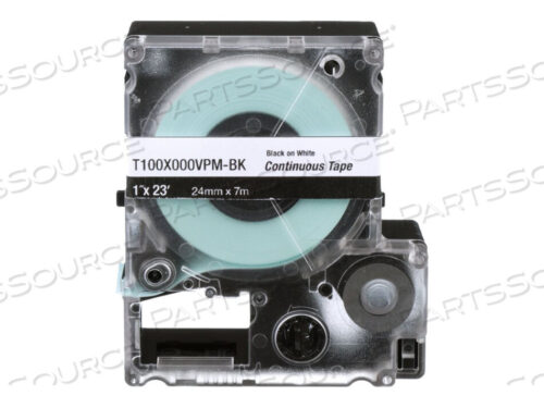 OEM#: T100X000VPM-BKPXE™ ЛЕНТА, НЕПРЕРЫВНАЯ ЭТИКЕТКА, ВИНИЛОВАЯ, ЧЕРНАЯ НА БЕЛОМ, 0,945 ДЮЙМА X 23 ФУТА от Panduit