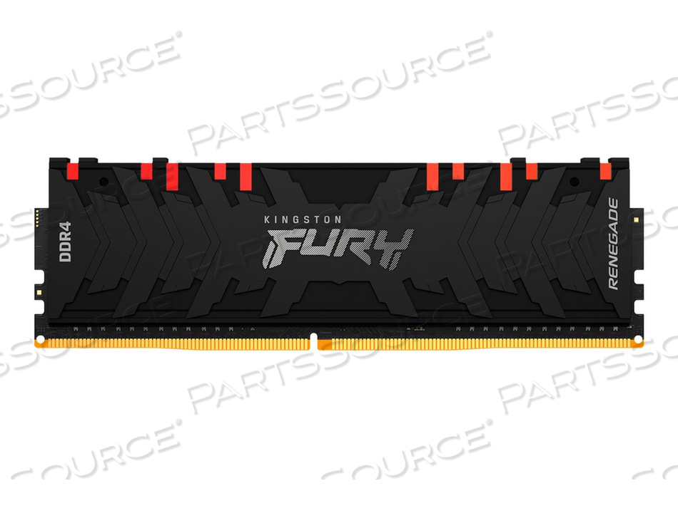 FURY RENEGADE RGB, DDR4, МОДУЛЬ, 16 ГБ, DIMM 288-КОНТАКТНЫЙ, 3200 МГЦ / PC4-25600, CL16, 1,35 В, БЕЗ БУФЕРА, NON-ECC, ЧЕРНЫЙ