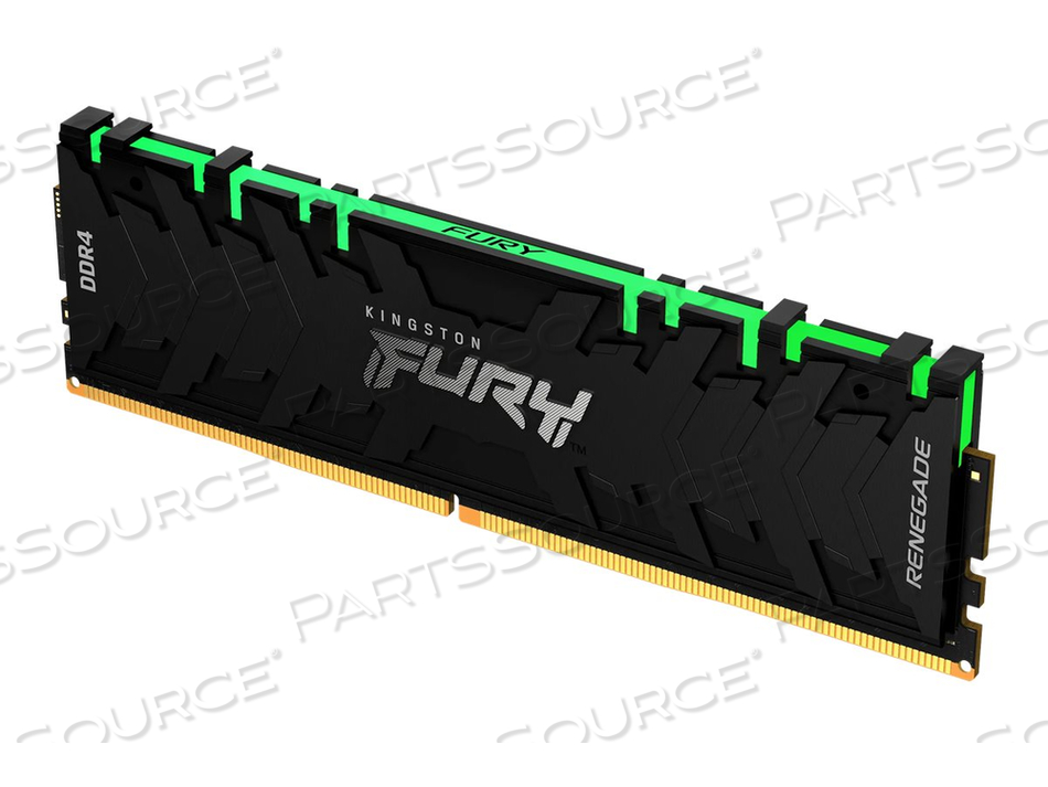 FURY RENEGADE RGB, DDR4, МОДУЛЬ, 16 ГБ, DIMM 288-КОНТАКТНЫЙ, 3600 МГЦ / PC4-28800, CL16, 1,35 В, БЕЗ БУФЕРА, NON-ECC, ЧЕРНЫЙ