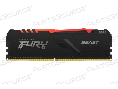 FURY BEAST RGB, DDR4, МОДУЛЬ, 16 ГБ, DIMM 288-КОНТАКТНЫЙ, 2666 МГЦ / PC4-21300, CL16, 1,2 В, БЕЗ БУФЕРА, NON-ECC, ЧЕРНЫЙ