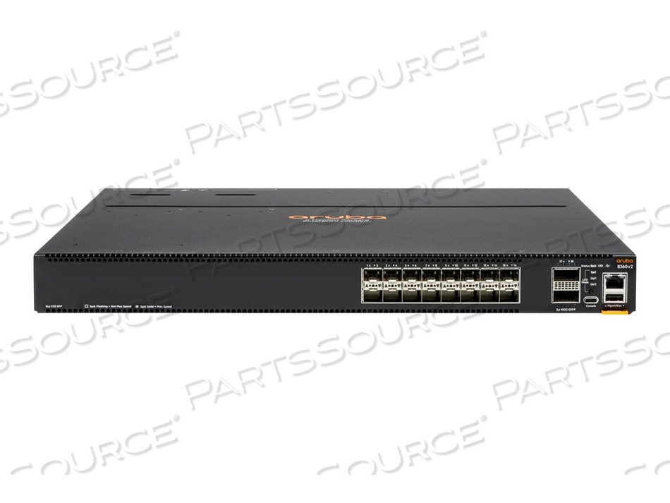 HPE ARUBA CX 8360-16Y2C V2, КОММУТАТОР, L3, УПРАВЛЯЕМЫЙ, 16 X 1/10/25 GIGABIT ETHERNET SFP / SFP+ / SFP28 + 2 X 40/100 GIGABIT QSFP+ / QSFP28, ПЕРЕДНЯЯ ЧАСТЬ К B
