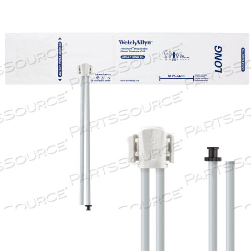 OEM#: SOFT-11L-2TPFULLY CONFIGURED FLEXIPORT BLOOD PRESSURE CUFFS, ADULT LONG (11L) 25-34 CM, DUAL TUBE, TRI-PURPOSE & EMPTY TUBE, DISPOSABLE (20 CUFFS/CASE) by Welch Allyn Inc.