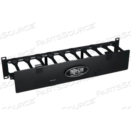 OEM#: SRCABLEDUCT2UHDRACK ENCLOSURE HORIZONTAL CABLE MANAGER STEEL W FINGER DUCT 2URM by Tripp Lite