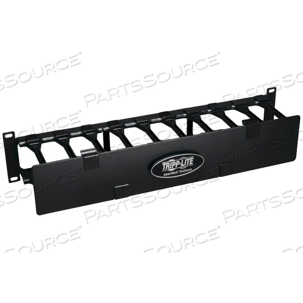 OEM#: SRCABLEDUCT2UHDRACK ENCLOSURE HORIZONTAL CABLE MANAGER STEEL W FINGER DUCT 2URM by Tripp Lite