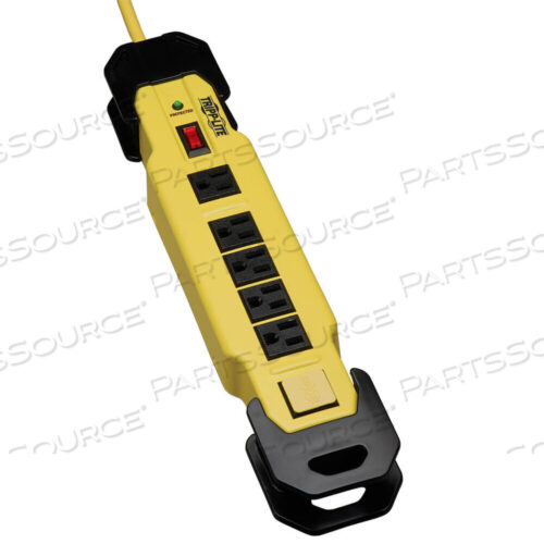 OEM#: TLM615SAMETAL SAFETY SURGE PROTECTOR STRIP 120V 6 OUTLET 15FT CORD OSHA by Tripp Lite