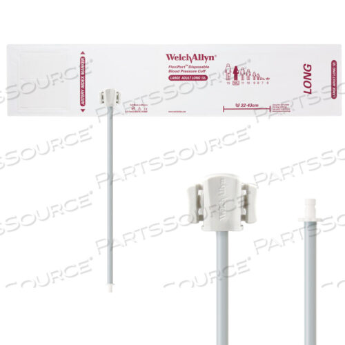 OEM#: VINYL-12L-1HPFLEXIPORT ПОЛНОСТЬЮ КОНФИГУРИРОВАННЫЕ МАНЖЕТЫ ДЛЯ ИЗМЕРЕНИЯ АРТЕРИАЛЬНОГО ДАВЛЕНИЯ, БОЛЬШИЕ (12 Л) ДЛЯ ВЗРОСЛЫХ, ДЛИННЫЕ 32–43 СМ, ОДИНАРНАЯ ТРУБКА, ШТЫКОВОЙ КРЕПЛЕНИЕ, ОДНОРАЗОВЫЕ ВИНИЛОВЫЕ (20 МАНЖЕТ/КОРОБКА) от Welch Allyn Inc.