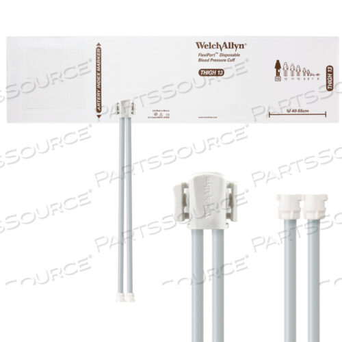 OEM#: VINYL-13-2MQПОЛНОСТЬЮ КОНФИГУРИРОВАННЫЕ МАНЖЕТЫ FLEXIPORT ДЛЯ ИЗМЕРЕНИЯ АРТЕРИАЛЬНОГО ДАВЛЕНИЯ, БЕДРО (13) 40-55 СМ, ДВОЙНАЯ ТРУБКА, С ЗАМКОМ, ОДНОРАЗОВЫЕ ИЗ ВИНИЛА (20 МАНЖЕТ В КОРОБКЕ) от Welch Allyn Inc.