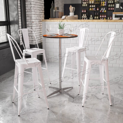 OEM#: XA-24-COTA-GGLARS 24 КРУГЛЫЙ ДЕРЕВЯННЫЙ СТОЛ ДЛЯ КОКТЕЙЛЯ С 30 И 42 КОЛОННАМИ от Flash Furniture