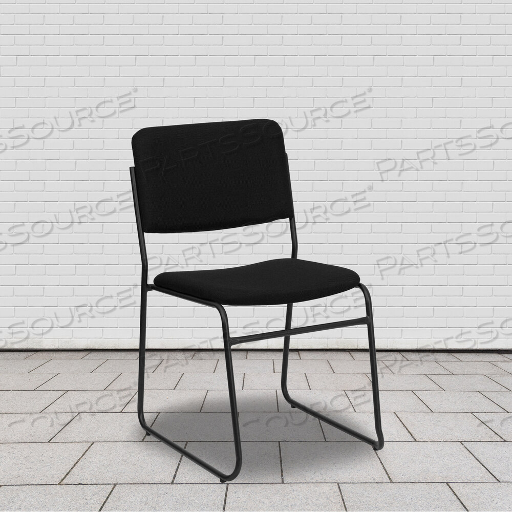 OEM#: XU-8700-BLK-B-30-GGHERCULES SERIES 500 LB. Cтул с высокой плотностью ткани и возможностью штабелирования, с основанием-салазками от Flash Furniture