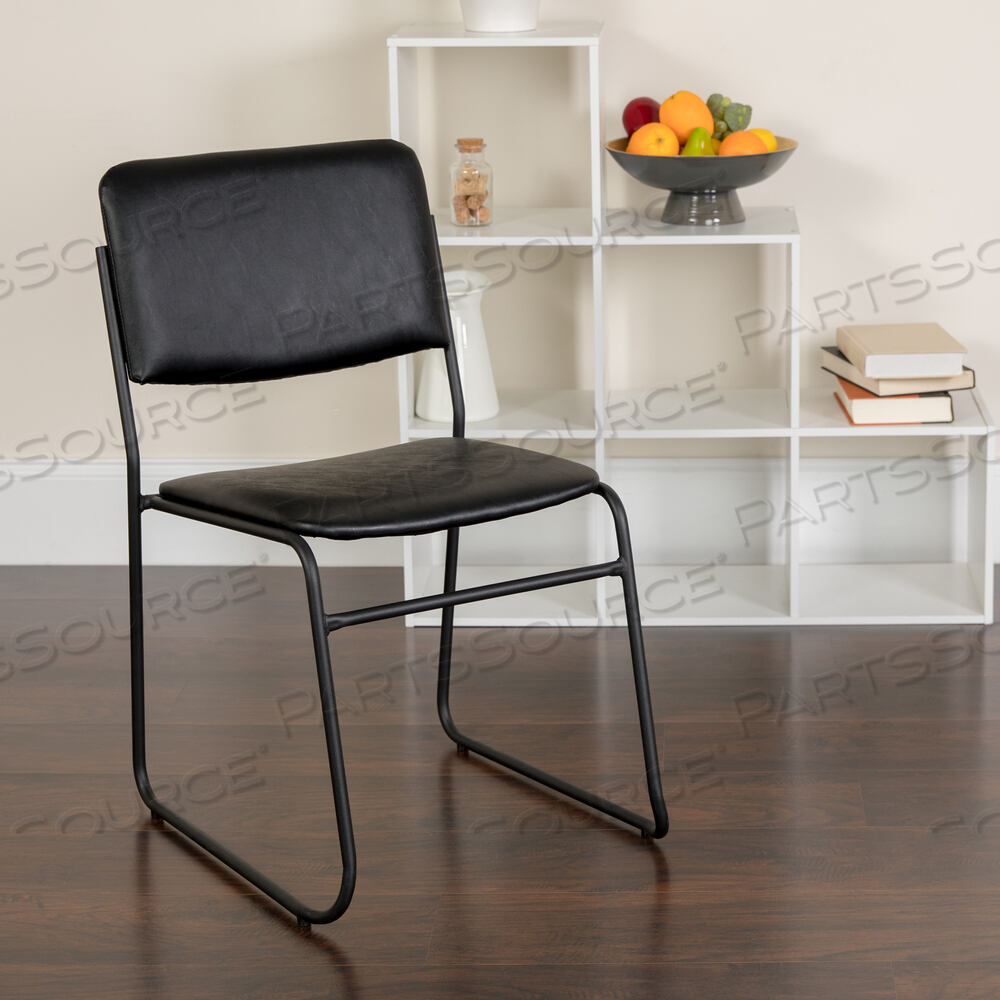 OEM#: XU-8700-BLK-B-VYL-30-GGHERCULES SERIES 500 LB. СТУЛ ДЛЯ ШТАБЕЛИРОВАНИЯ ИЗ ЧЕРНОГО ВИНИЛА ВЫСОКОЙ ПЛОТНОСТИ С ОСНОВАНИЕМ SLEED от Flash Furniture