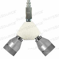 OEM#: YB-CO-PBUV-PBY-BLOCK COUPLER, VACUUM, WHITE, USA, ADAPTER by Ohio Medical, LLC