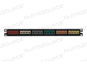 OEM#: NKFP24YPANDUIT NETKEY МОДУЛЬНАЯ ЛИЦЕВАЯ ПАНЕЛЬ PATCH - ПАНЕЛЬ PATCH - ЧЕРНАЯ - 1U - 19 - 24 ПОРТА от Panduit
