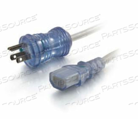 ШНУР ПИТАНИЯ, 6 ФУТОВ, 13 А, 125 В, 16 AWG, NEMA 5-15P TO IEC 320-C13, СЕРЫЙ, МЕДИЦИНСКОГО КЛАССА