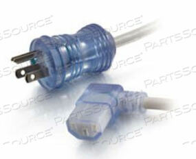 OEM#: 4804810FT 16 AWG NEMA 5-15P - C13R ШНУР ПИТАНИЯ МЕДИЦИНСКОГО КЛАССА - ПРОЗРАЧНЫЙ/СЕРЫЙ от Legrand AV (C2G)